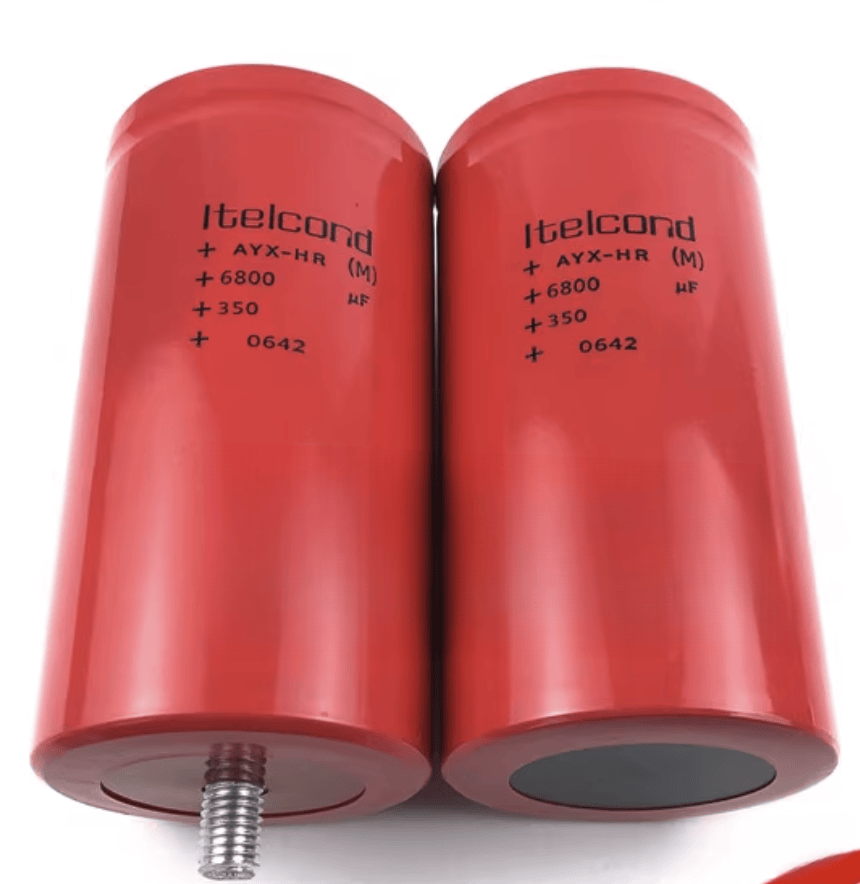 LTELCOND Itelcond AYUX-HR Aluminum Electrolytic Capacitor, 6800µF 350V DC - Pack of 6