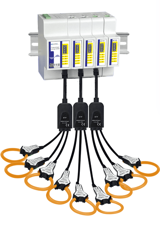Meatrol coil fixed by cablet ies Meatrol ME131S Multi-circuit Smart Energy meter (8 Pieces)