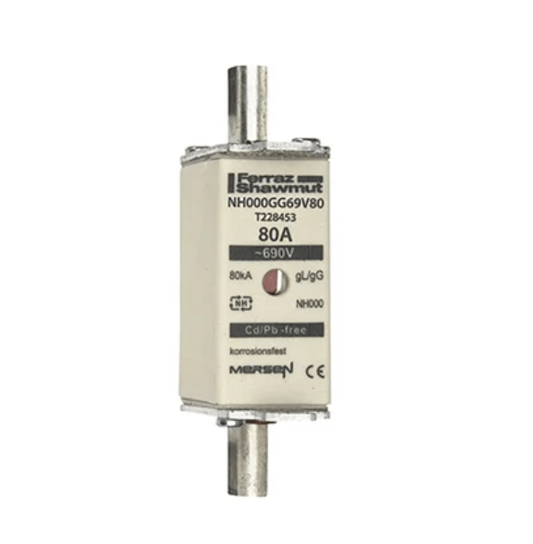 Mersen Fuses Ferraz Shawmut NH000GG69V80 T228453 Fuses (5 Pieces)