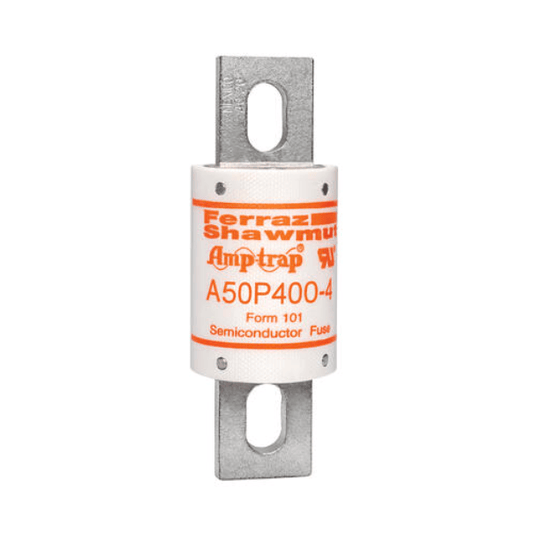Mersen Industrial Fuses Mersen Amp‑Trap® A50P A50P400-4 High‑Speed Blade Fuse, 400A 500VAC / 450VDC — Pack of 5