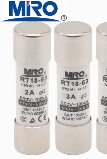MIRO R016 RT18-63 500V/690V 1A-63A 14*51 gG Fuses (10 Pieces) – Apexon ...