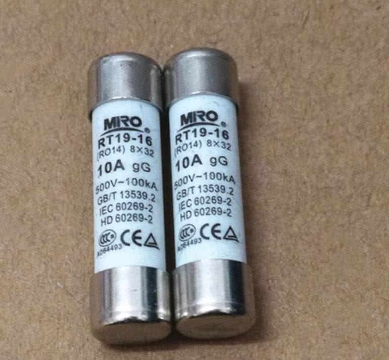 MRO MRO RO14 RT19-16 25A 500V gG 8*32 Fuses (12 Pieces)