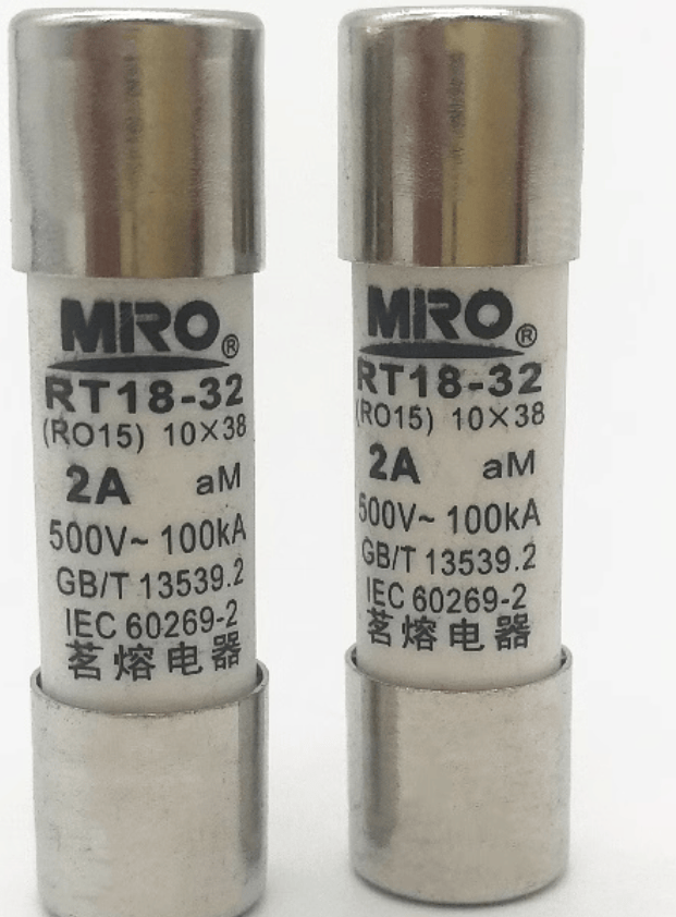 MRO MRO RO15 RT18-32 2A 500V 690V aM 10*38 Fuses (12 Pieces)