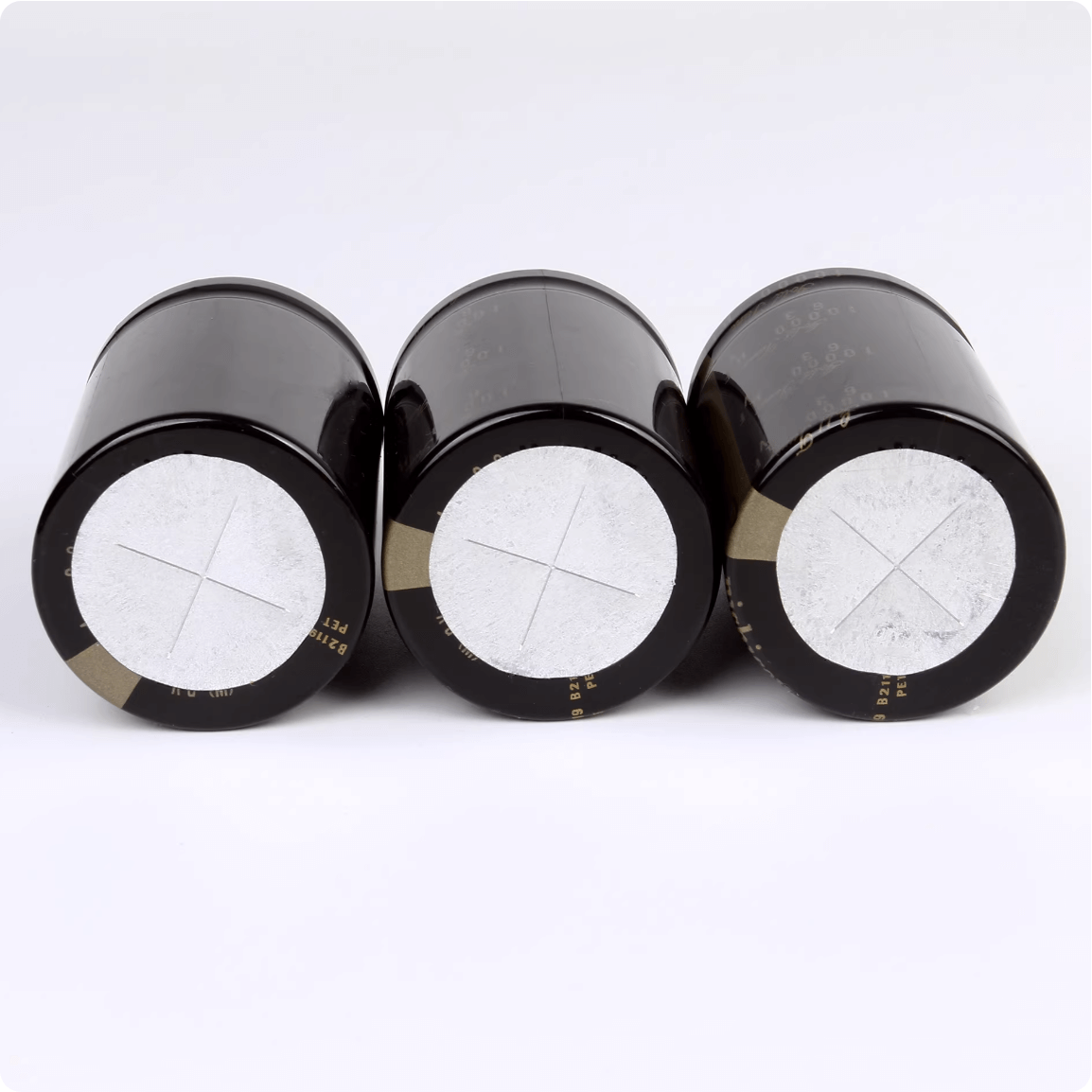 Nichicon Aluminum Electrolytic Capacitors Nichicon LKG1E332MESACK Gold Tune Audio Grade Capacitor, 3300uF 25V, Snap-In, 25x40mm - Pack of 5