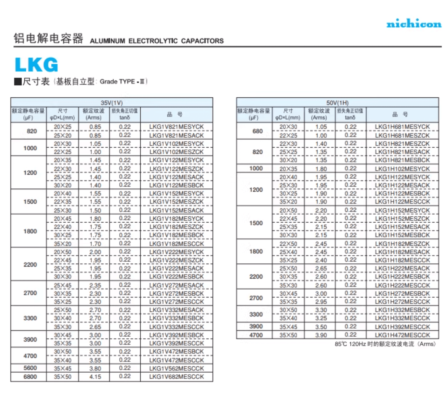 Nichicon Aluminum Electrolytic Capacitors Nichicon LKG1H472MESCCK Gold Tune Audio Grade Capacitor, 4700uF 50V, Snap-In, 35x50mm - Pack of 5