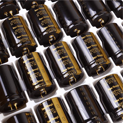 Nichicon Aluminum Electrolytic Capacitors Nichicon LKG1J472MESCCK Gold Tune Audio Grade Capacitor, 4700uF 63V, Snap-In, 35x50mm - Pack of 5