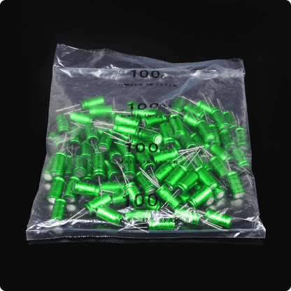 Nichicon Aluminum Electrolytic Capacitors Nichicon UES1E4R7MDM Muse ES Series Audio Capacitor, 4.7uF 25V, Bi-Polar Radial Leaded - Pack of 20