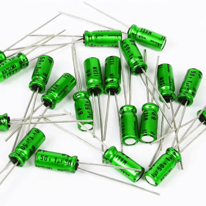 Nichicon Aluminum Electrolytic Capacitors Nichicon UES1E4R7MDM Muse ES Series Audio Capacitor, 4.7uF 25V, Bi-Polar Radial Leaded - Pack of 20