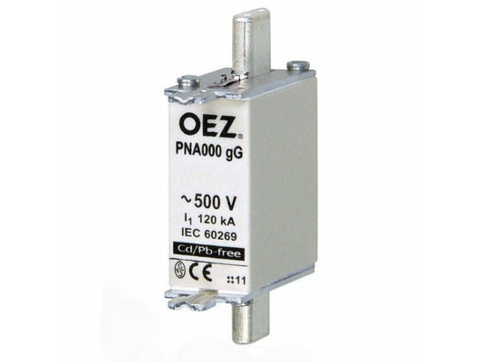 OEZ PNA000 80A 500V 6pcs OEZ PNA000 80A 500V 120KA gG Fuses