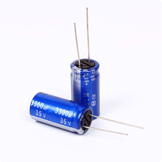 Panasonic Aluminum Electrolytic Capacitors Panasonic ECA1VAM332X AM-X Series Electrolytic Capacitor, 3300uF 35V, Radial Leaded, 16x31.5mm - Pack of 5