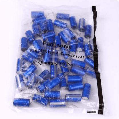 Panasonic Aluminum Electrolytic Capacitors Panasonic ECA1VAM332X AM-X Series Electrolytic Capacitor, 3300uF 35V, Radial Leaded, 16x31.5mm - Pack of 5