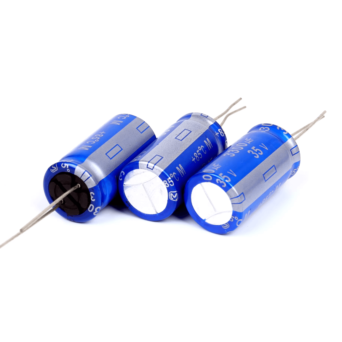 Panasonic Aluminum Electrolytic Capacitors Panasonic ECA1VAM332X AM-X Series Electrolytic Capacitor, 3300uF 35V, Radial Leaded, 16x31.5mm - Pack of 5