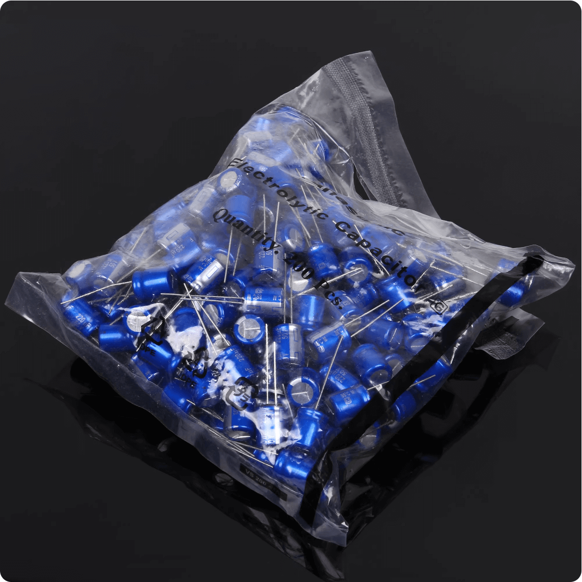 Panasonic Aluminum Electrolytic Capacitors Panasonic ECA1VHG221 NHG Series Capacitor, 220uF 35V, Radial Through-Hole, 8x11.5mm - Pack of 20