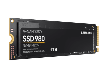 SAMSUNG SAMSUNG 980 SSD 1TB PCle 3.0x4, NVMe M.2 2280, Internal Solid State Drive, Storage for PC, Laptops, Gaming and More, HMB Technology, Intelligent Turbowrite, Speeds of up-to 3,500MB/s, MZ-V8V1T0B/AM