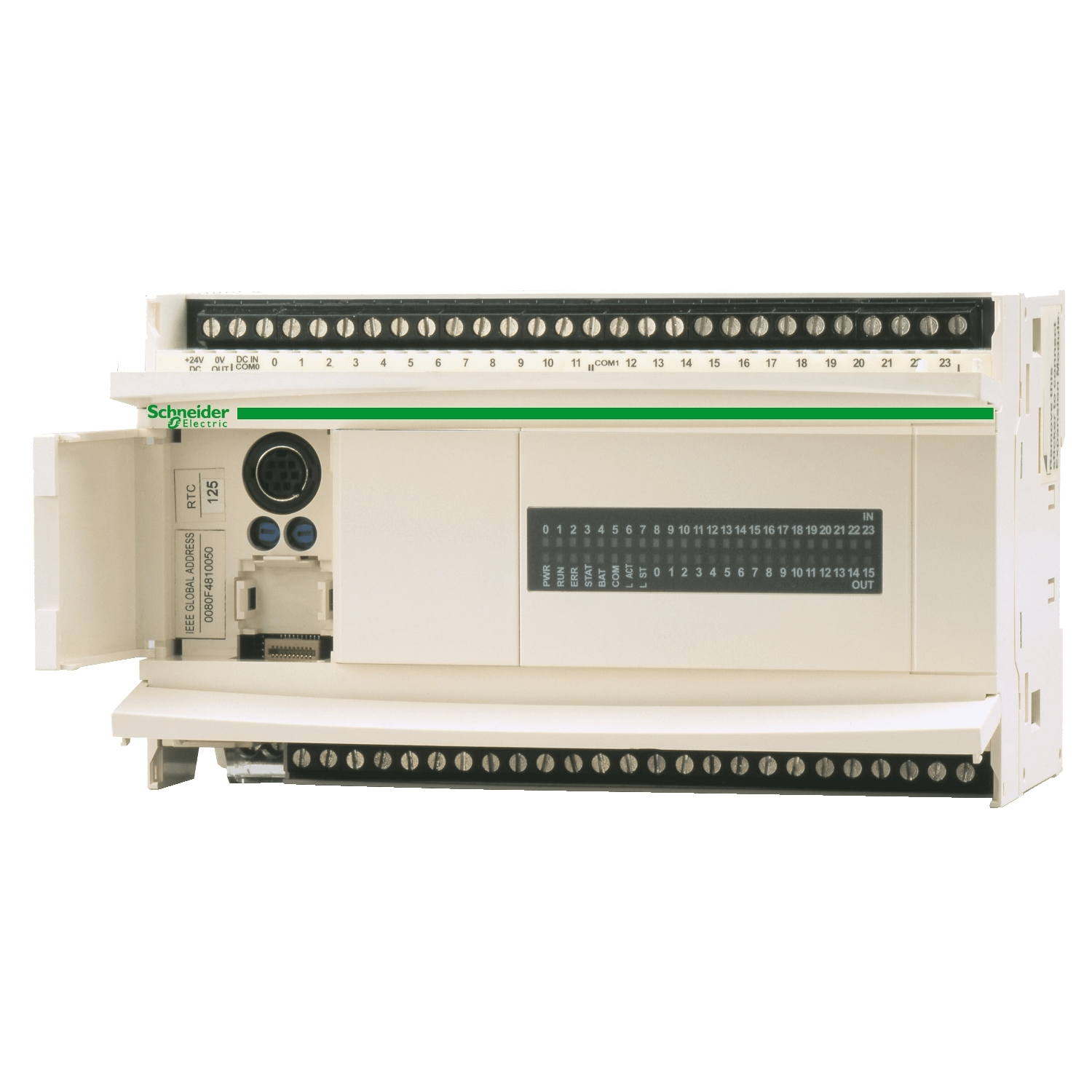 Schneider Compact base controller Schneider Electric TWDLCDA40DRF Twido Compact Base Controller — 24 VDC Supply, 24 Digital Inputs (24 VDC), 16 Relay Outputs - Compact PLC