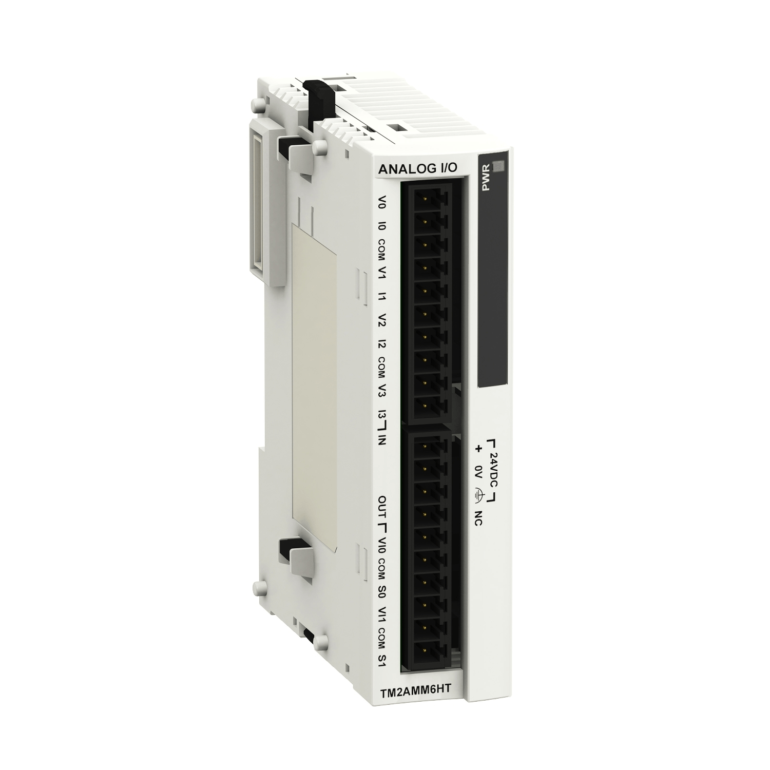 Schneider I/O Expansion Module Schneider Electric TM2AMM6HT Analog I/O Module (M238) — 4 High-Level Voltage/Current Inputs, 2 Analog Outputs, Modicon TM2 Series