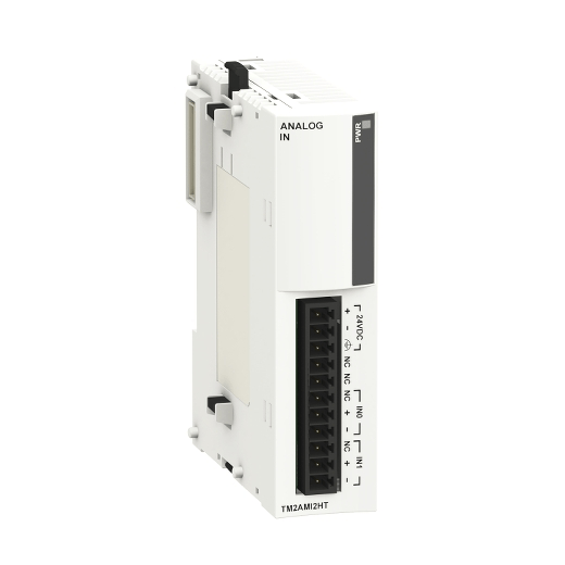 Schneider I/O Expansion Module Schneider  TM2AMI2HT, I/O Expansion Module, 2-Channel High-Level Analog Input