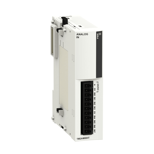Schneider Schneider Electric TM2AMI8HT I/O Expansion Module, 8x Analog Inputs (0-10V / 4-20mA), Modicon M238 & Twido Compatible, 24VDC