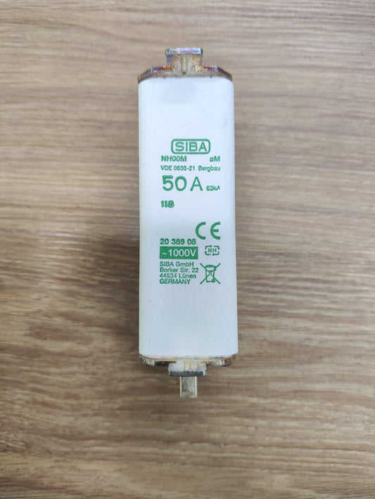 Siba Siba 2038908 NH00M 1000V 50A Fuses ( 6Pieces)