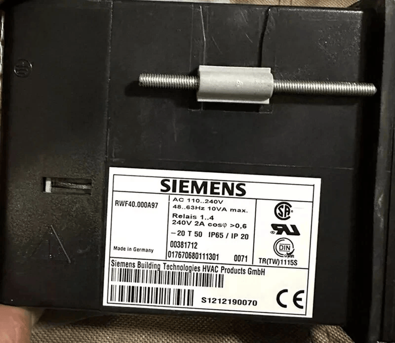 Siemens Siemens RWF40.000A97 Burner Controller, Digital Process & Temperature Control, Single-loop PID, Universal Inputs/Outputs, Industrial