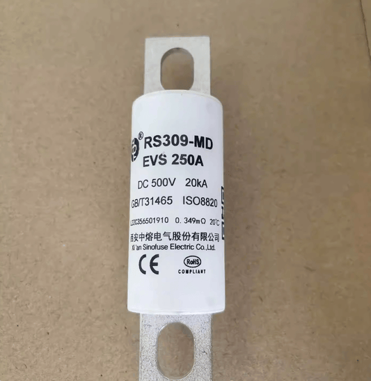 Sinofuse General Industrial Fuses SINOFUSE RS309-MD-EVS High-Speed Fuse, 200A 500VDC, EV/HEV Power Semiconductor Protection - Pack of 3