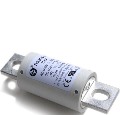 Sinofuse General Industrial Fuses Sinofuse RS309-MD High-Speed Fuse, 125A 500V AC/DC, aR Semiconductor Protection, Bolted Tag - Pack of 10