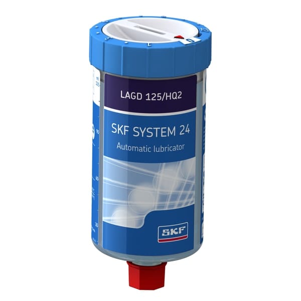 SKF SKF LAGD 125/HQ2 Automatic Single Point Gas Lubricator, 125ml, Pre-filled with LGLS 0/200 Low Temperature Grease