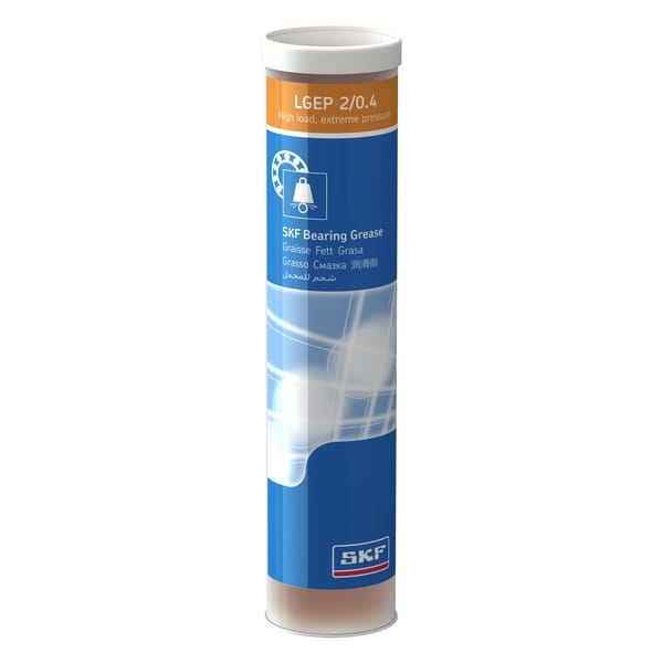 SKF SKF LGEP 2/0.4 Extreme Pressure Grease, NLGI 2, Lithium Mineral Oil - 0.4 kg Cartridge