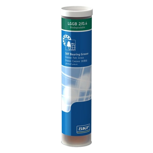 SKF SKF LGGB 2/0.4 Biodegradable Grease, NLGI 2, Medium-High Load - 0.4 kg Cartridge