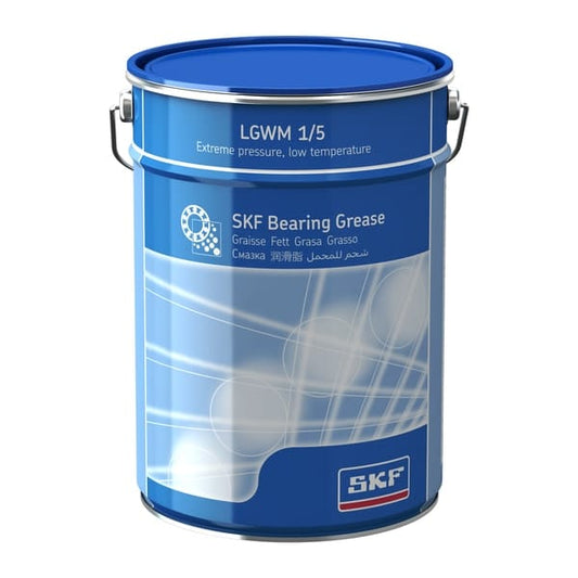 SKF SKF LGWM 1/5 Heavy-Duty EP Grease, NLGI 1, Wide Temp Range - 5 kg Can