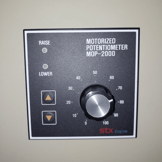 STX Engine STX Engine MOP-2000 Motorized Potentiometer, Engine Speed Control Unit, 0-100 Scale Dial, Raise/Lower Remote Control - Marine Grade