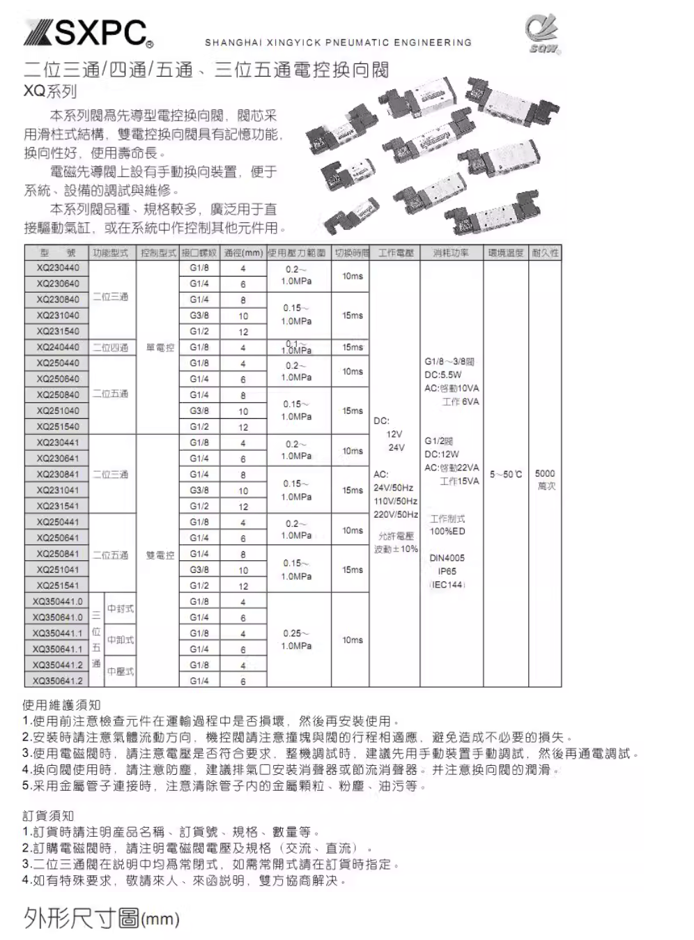 SXPC SXPC XQ231540 Solenoid valve (2 Pieces)