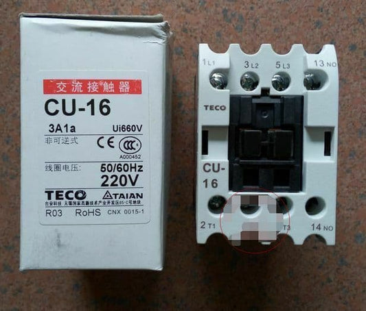 TECO Contactor Accessories TECO CU-16 220VAC Contactor