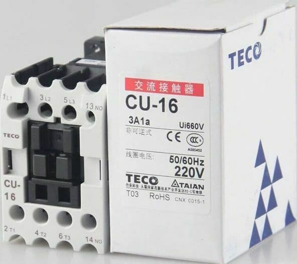 TECO Contactor Accessories TECO CU-16 220VAC Contactor