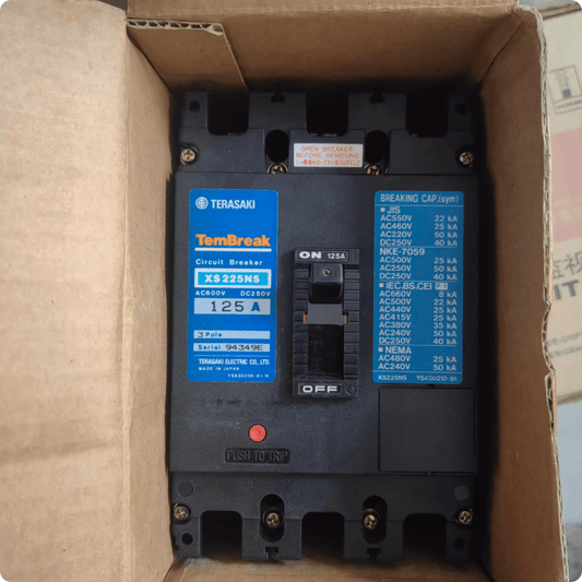 Terasaki Molded Case Circuit Breakers Terasaki XS225NS TemBreak Circuit Breaker, 200A, AC690V
