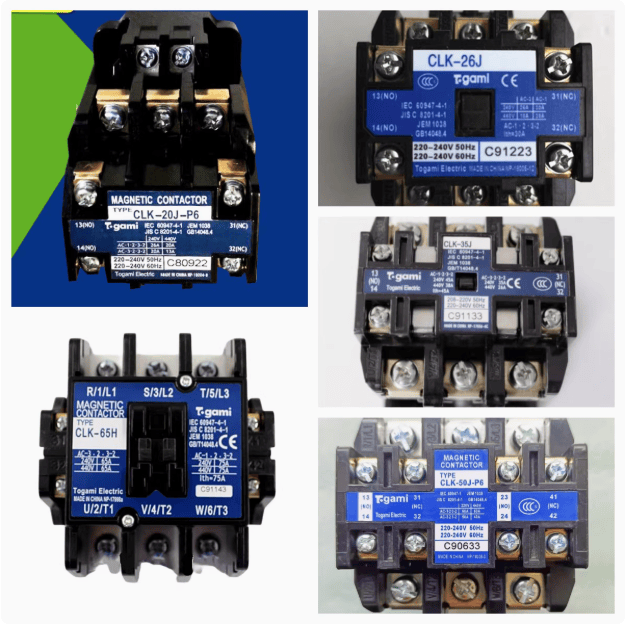 Togami Togami CLK-65H Thermal Overload Relay, AC220V/AC110V/AC440V, Adjustable Current Range - Pack of 1