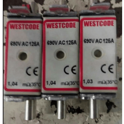 WESTCODE WESTCODE 069NHCK0125F 125A 690V (3 Pieces)