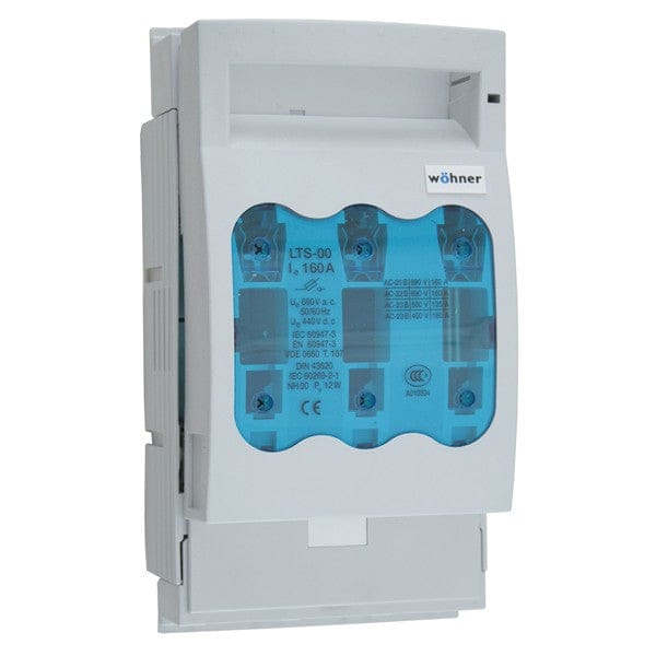 Wohner Wohner NH FUSE-SWITCH-DISCONNECTOR SIZE 00, 160 A (33200)  ( fixed installation )