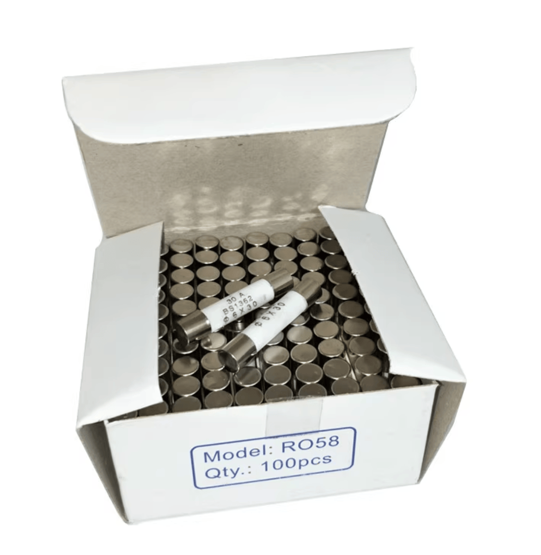 ZHENGRONG RO58/RS58 25A 250/500V 100pcs ZHENGRONG RO58 RS58 25A 250/500V 6*30 gG Fuses